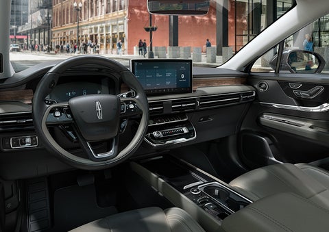 The interior dashboard of 2024 Lincoln Corsair® SUV is shown here. | Johnson Sewell Lincoln in Marble Falls TX