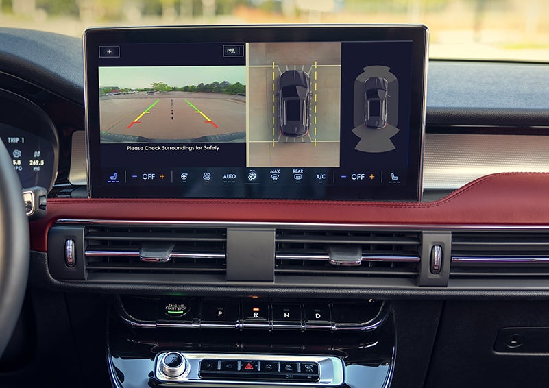 The large center touchscreen of a 2024 Lincoln Corsair® SUV is shown. | Johnson Sewell Lincoln in Marble Falls TX